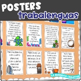 Trabalenguas | 12 Tongue Twister Posters in Spanish | Posters