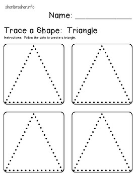 Trace A Shape Basics Prek-K LARGE Pack by The Unconventional Classroom