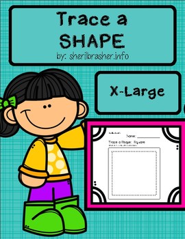 Preview of Trace A Shape Basics Prek-K X-LARGE Pack