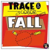 Trace & Color - Fall {Educlips Resources}