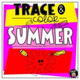Trace & Color - Summer {Educlips Resources}