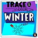 Trace & Color - Winter {Educlips Resources}
