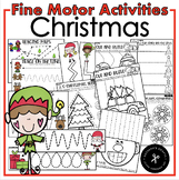 Christmas Fine Motor Tracing and Cutting Activities