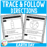 Trace & Follow Directions Worksheets: Earth Day