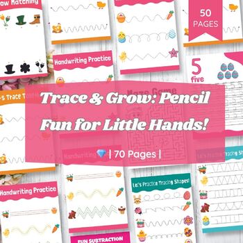 Preview of Trace & Grow: Pencil Fun for Little Hands!