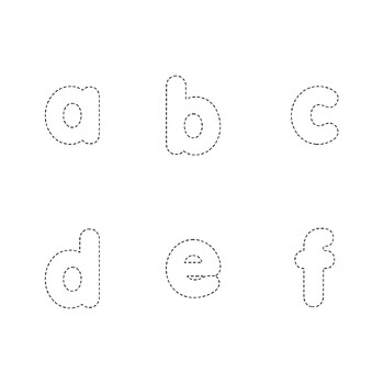 Trace It! Alphabet | Lowercase Clip Art for Fun and Educational Tracing