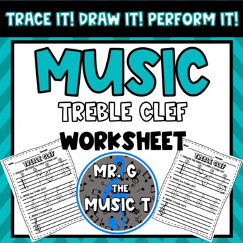 Preview of Trace It! Draw It! Perform It! Music Treble Clefs