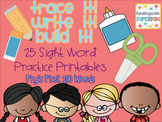 Trace It, Write It, Build It: Sight Word Practice Pages [F
