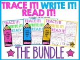 Trace It! Write It! Read It! Sight Word Intervention *THE BUNDLE*