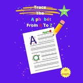 Trace Letters: Alphabet Handwriting Practice workbook for 