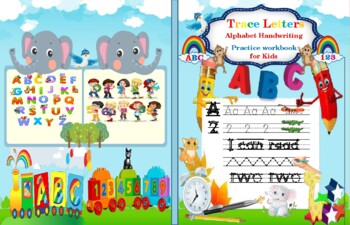 Preview of Trace Letters :Alphabet Handwriting Practice workbook for kids: Preschool writin