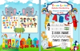 Trace Letters :Alphabet Handwriting Practice workbook for 