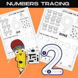 Trace Numbers 1-10, Write and Fill In the Numbers, too!