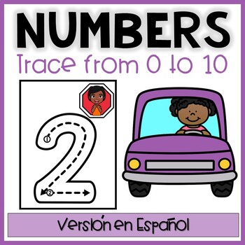 Preview of Trace Numbers | Numbers Flash Cards in Spanish