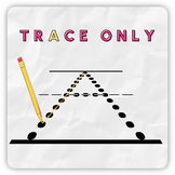 Trace Only A - Lined Font