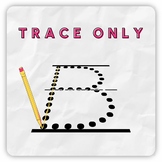 Trace Only B - Lined Font