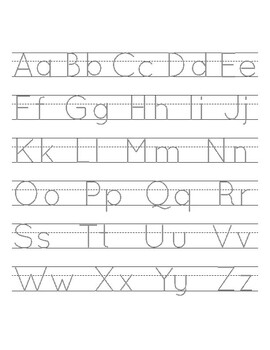 Trace The Alphabet, Letters Worksheets by Worksheets for Kids with fun