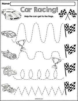 Tracing Pattern Worksheets for Kindergarten