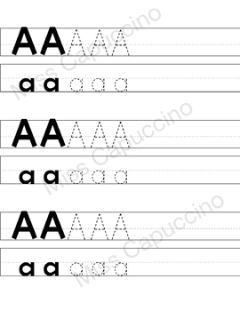 Trace Vowels - Tracing Worksheets by Miss Cappuccino | TpT