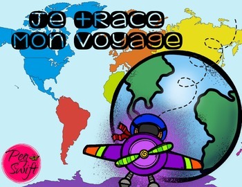 Preview of Trace Your Flight Path * FREE * French