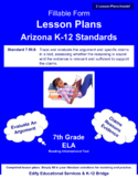 Trace and Evaluate An Argument 7th Grade Lesson Plans - EL