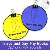 Trace and Say Flip Books: P and B Sounds