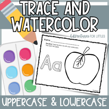 Preview of Alphabet Craft | Trace and Watercolor Aa-Zz
