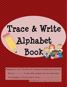 Preview of Trace and Write Alphabet Book