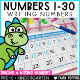 Trace  and Write Missing Numbers 1 - 30 (1-10, 1-20, teen 