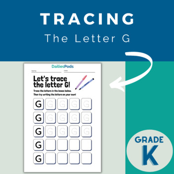Preview of Trace and Write Uppercase and Lowercase G | Letter Tracing Printable Activity