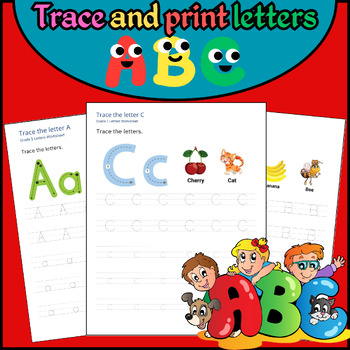 Preview of Trace and print letters