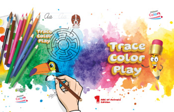 Preview of Trace, color and play : ABC of Animals Edition (1st Book)