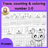 Trace, counting, and coloring number