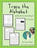 Trace the Alphabet Practice - Differentiation BUNDLE - Dis