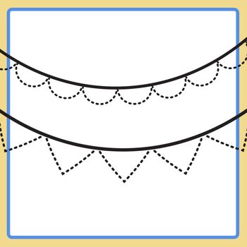 Trace the Bunting / Banners Clip Art Commercial Use by ...