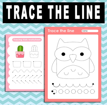Preview of Trace the Line - Tracing Pages - Tracing lines