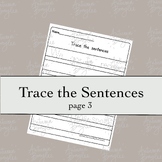 Trace the Sentences pg 3