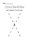 Trace the letter X - Enjoy & Learn