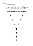 Trace the letter Y - Enjoy & Learn