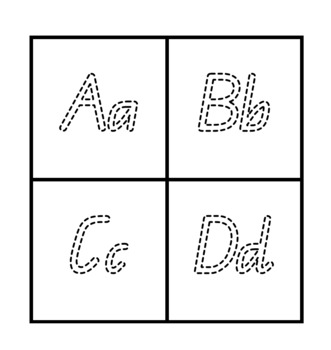 Preview of Traceable Alphabet Flashcards