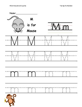 Traceable Alphabet Letters by Stephenie Albert | TpT