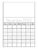 UPDATED: Traceable Monthly Calendar December 2023 - December 2025