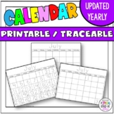 Traceable Monthly Calendars 2022-2023
