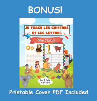 Cahier d'écriture: Apprendre à tracer les Letters et les chiffres pour les  enfants, Cahier d'écriture maternelle (Paperback) 