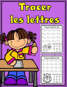 Preview of Tracer Les Lettres:  Tracing Practice for the French Alphabet