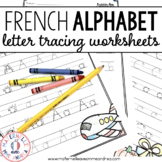 FRENCH Alphabet Tracing Practice Worksheets - Letter Forma