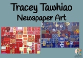 Tracey Tawhiao Newspaper Art