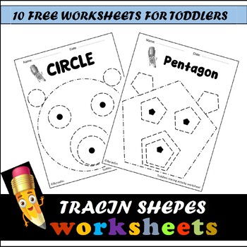 Preview of Tracin Shepes Sorksheets For Toddlers