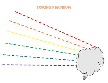 tracing a rainbow by jenns fun in prek teachers pay