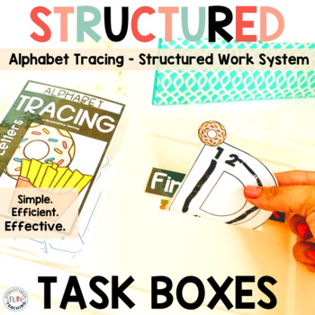 Preview of Tracing Activities - ALPHABET TASK BOXES for Preschool, Pre-K, Kindergarten